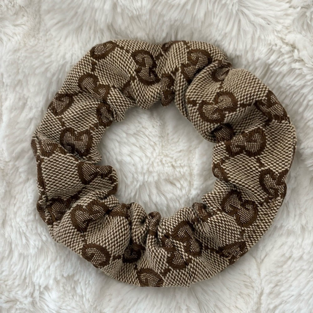 Custom Gucci Monogram Hair Scrunchie 💕